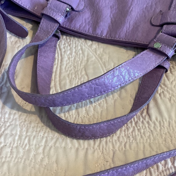 💜SUPER PRETTY large crossbody bag. Joy & Lucca. Gorgeous deep LAVENDER 💜 - Picture 8 of 12